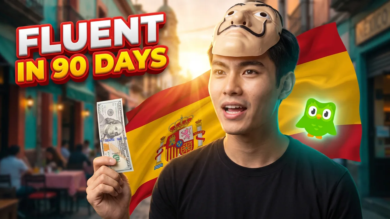 Thumbnail &ldquo;Fluent in 90 Days&rdquo; made by the Bloggers.tools generator