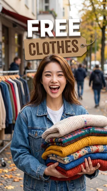 Thumbnail &ldquo;Free Clothes&rdquo; made by the Bloggers.tools generator