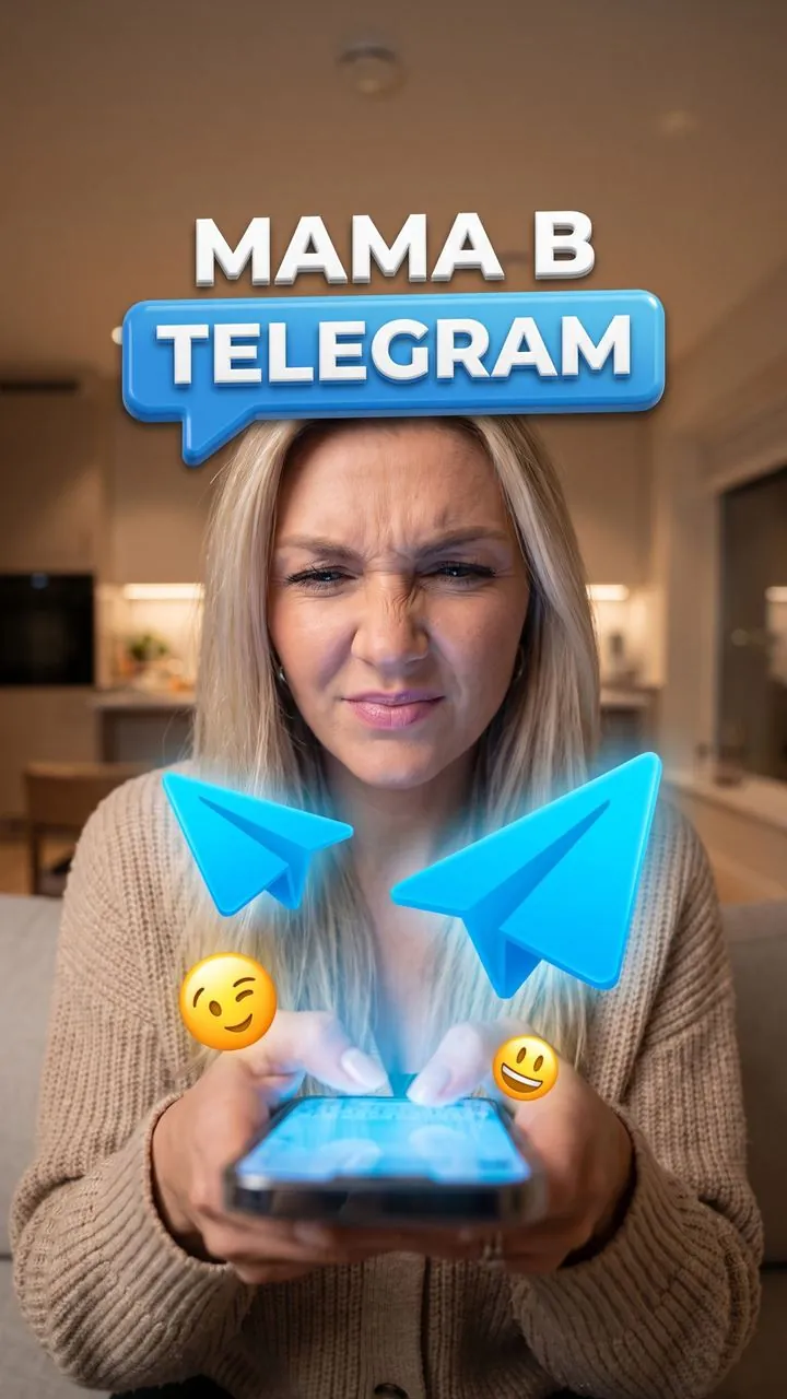 Превью «Мама в Telegram», сделанное генератором Bloggers.tools
