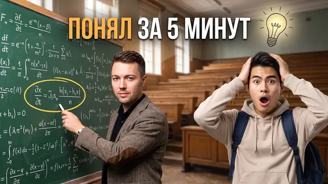Превью «Профессор объясняет сложную задачу за 5 минут» – профессиональный режим