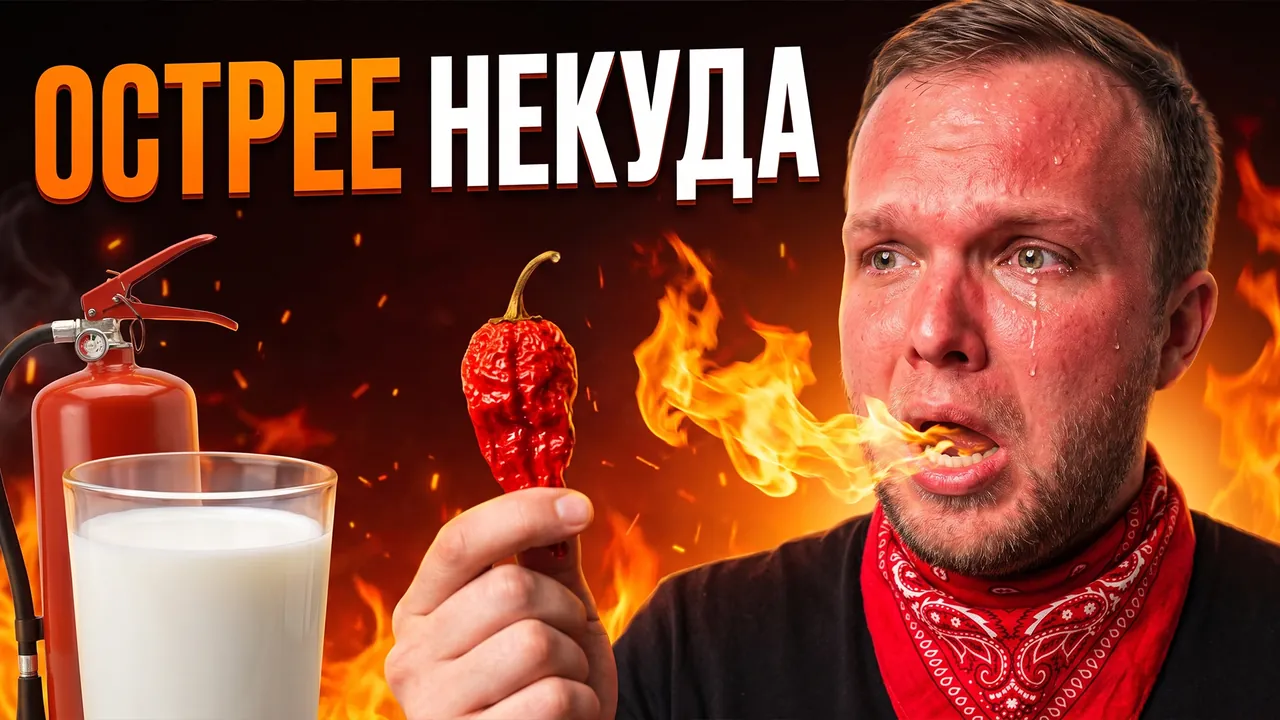 Превью «Съел самый острый перец в мире» – профессиональный режим