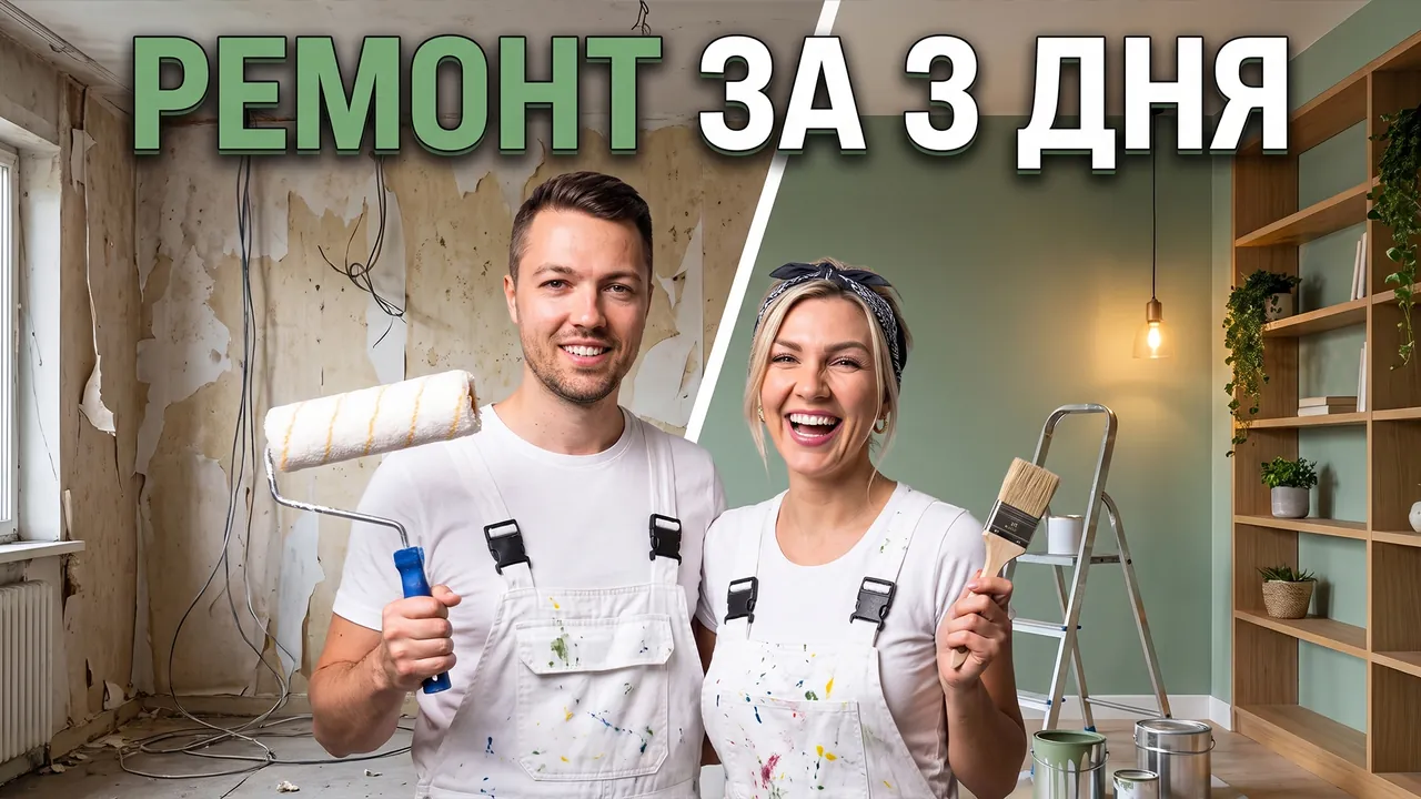 Превью «Сделали ремонт комнаты за 3 дня» – профессиональный режим